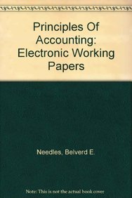 Electronic Working Papers For Needles Powers Principles Of